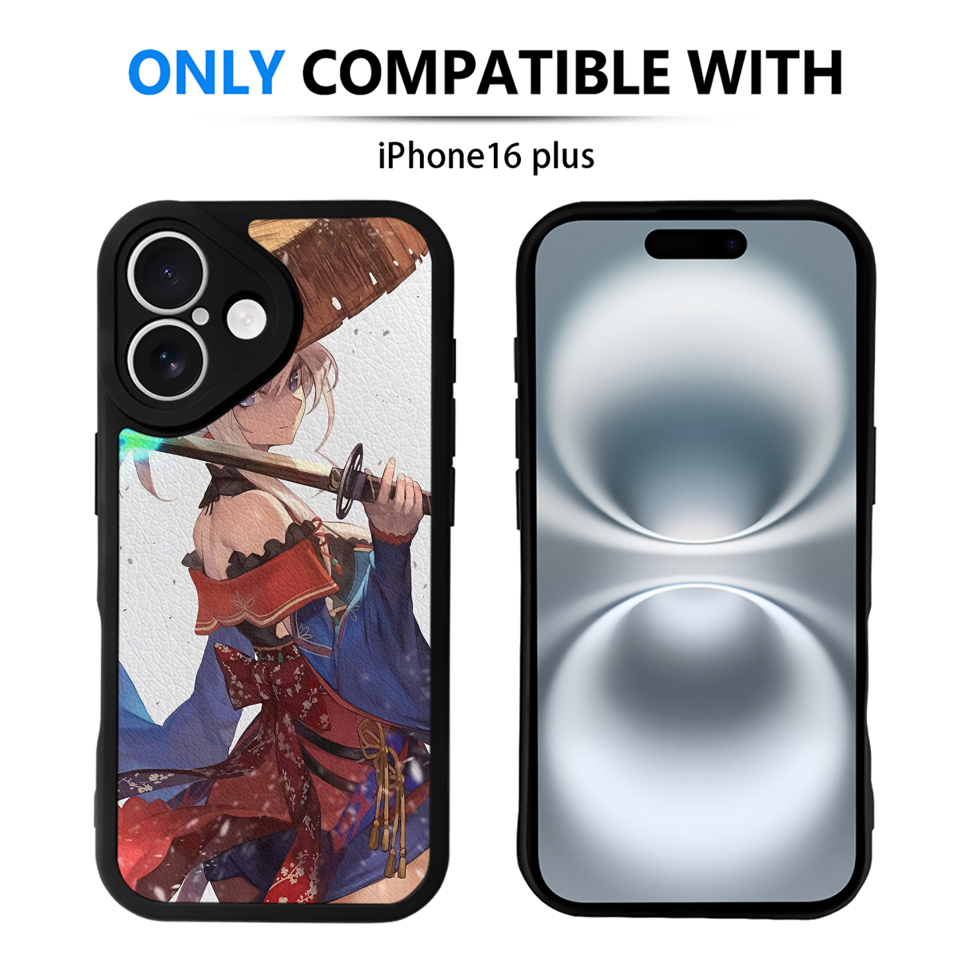 （画像用） 刀剣乱舞 Touken Ranbu 【iPhone 16シリーズ対応】シリコンスマホケース（レザー調） 材質：シリコン